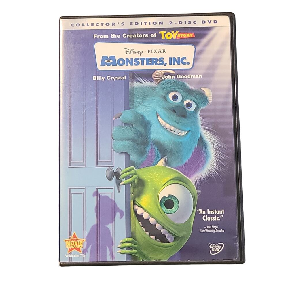 Monsters, Inc. (DVD 2002 2-Disc Collector Edt w Guide) Disney Pixar Mike & Sully